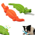 Jouets pour animaux de compagnie Crocodile en caoutchouc indestructible Jouets à mâcher pour chien